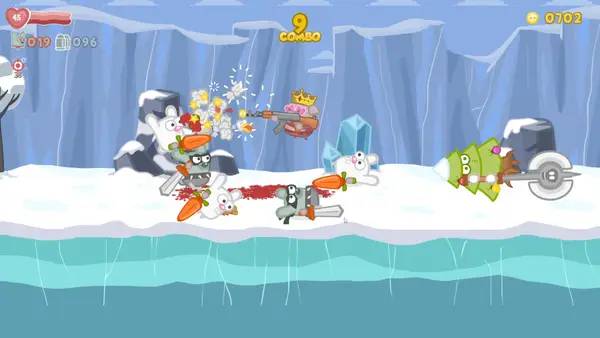 Кадр с взаимодействием персонажа и объекта в Bacon May Die