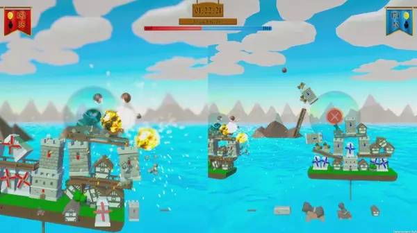 Кадр с взаимодействием персонажа и объекта в Balance of Kingdoms