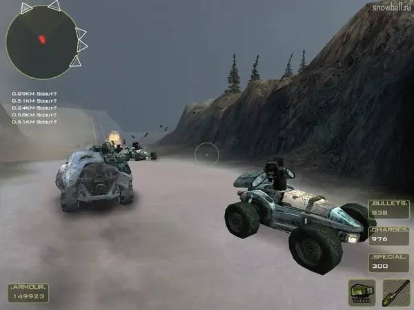 Кадр с взаимодействием персонажа и объекта в Bandits Phoenix Rising