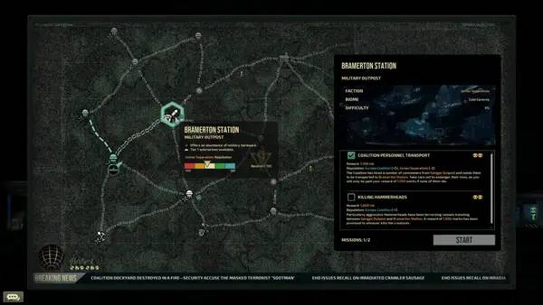 Кадр с взаимодействием персонажа и объекта в Barotrauma
