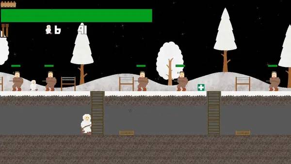 Кадр с взаимодействием персонажа и объекта в Battle of Finland  Winter War