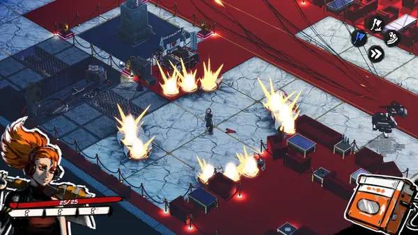 Кадр с взаимодействием персонажа и объекта в Beat Slayer