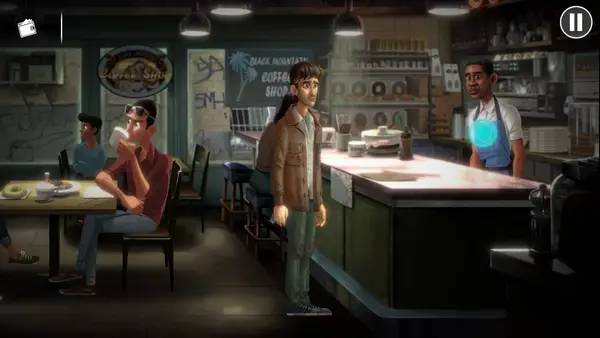 Кадр с взаимодействием персонажа и объекта в Beyond This Side