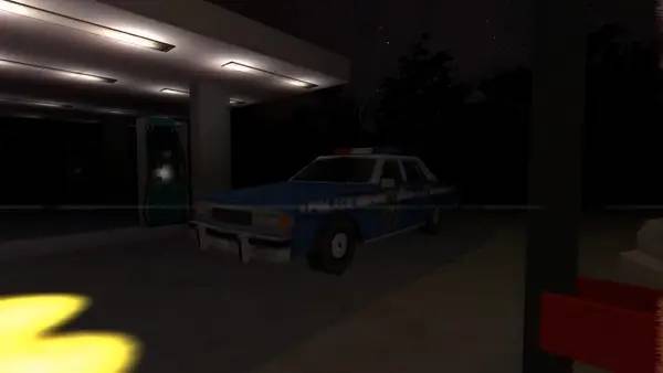 Кадр с взаимодействием персонажа и объекта в Bite Night