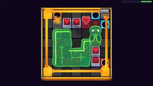 Кадр с взаимодействием персонажа и объекта в Blobun