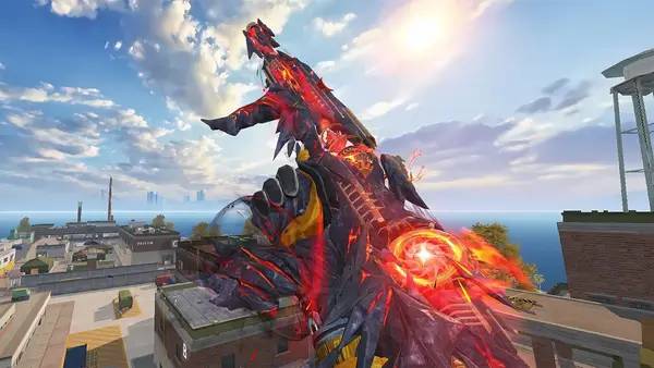 Кадр с взаимодействием персонажа и объекта в Blood Strike