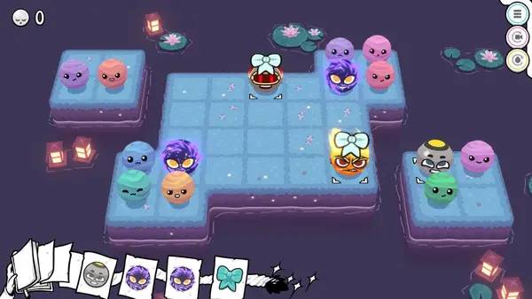 Кадр с взаимодействием персонажа и объекта в Bomb Club Deluxe