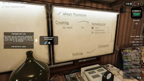 Кадр с взаимодействием персонажа и объекта в Booze Master