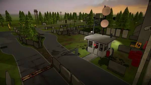 Кадр с взаимодействием персонажа и объекта в Border Force