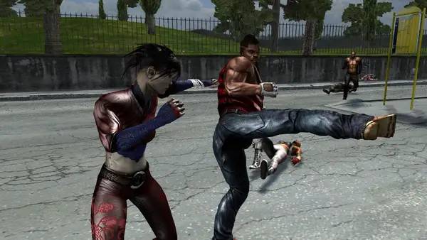 Кадр с взаимодействием персонажа и объекта в Breaking the Rules  The Roman Tournament