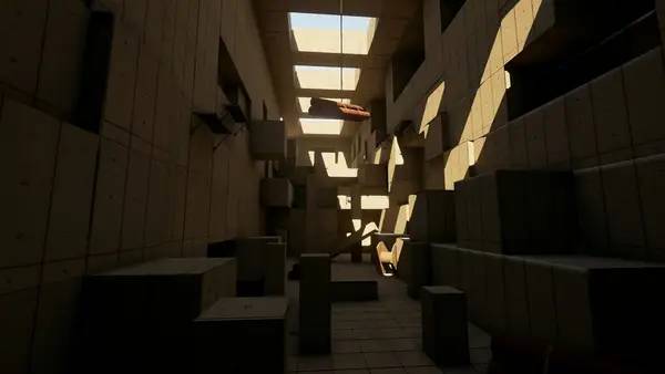 Кадр с взаимодействием персонажа и объекта в Bunny Hop League