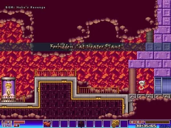 Кадр с взаимодействием персонажа и объекта в Bunny Must Die! Chelsea and the 7 Devils