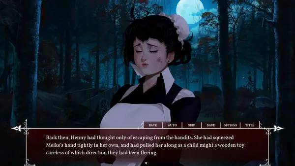 Кадр с взаимодействием персонажа и объекта в Cage of Roses