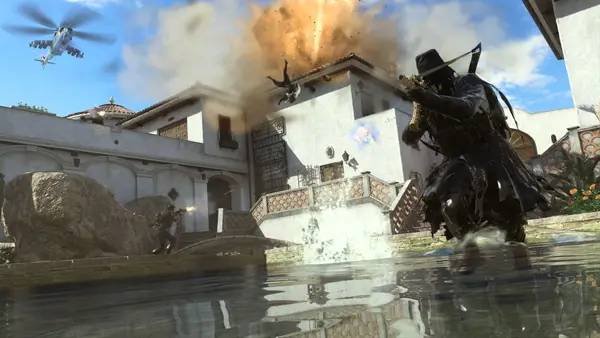 Кадр с взаимодействием персонажа и объекта в Call of Duty Modern Warfare 2 (2022)