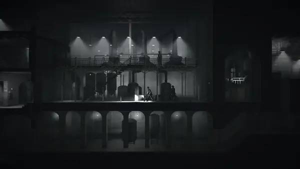 Кадр с взаимодействием персонажа и объекта в Calvino Noir