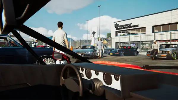 Кадр с взаимодействием персонажа и объекта в Car For Sale Simulator 2023