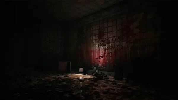 Кадр с взаимодействием персонажа и объекта в Caretaker