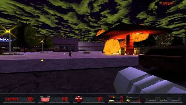 Кадр с взаимодействием персонажа и объекта в CARNAL