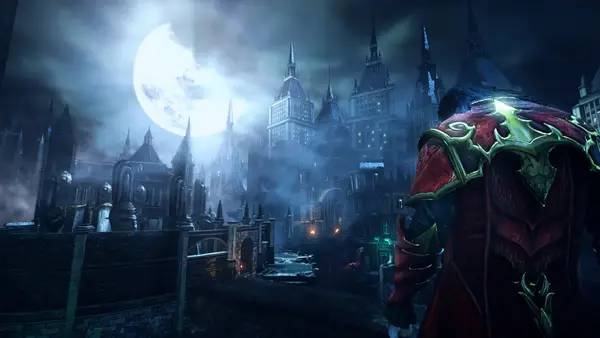 Кадр с взаимодействием персонажа и объекта в Castlevania  Lords of Shadow 2