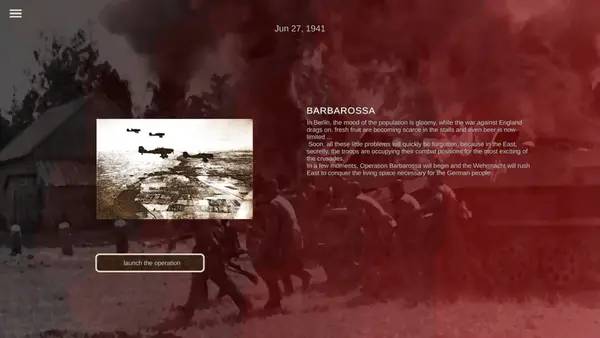 Кадр с взаимодействием персонажа и объекта в Cauldrons of War - Barbarossa