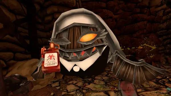 Кадр с взаимодействием персонажа и объекта в Cave Digger 2  Dig Harder