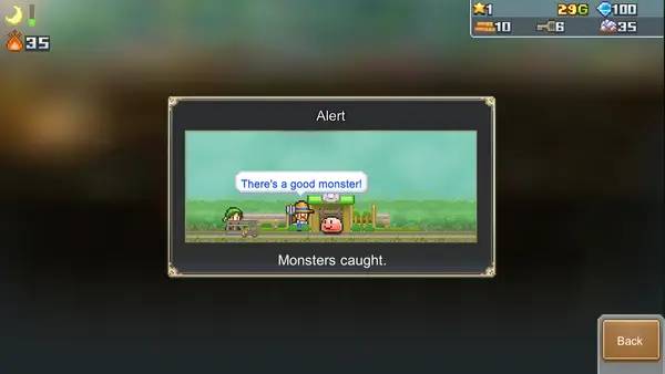 Кадр с взаимодействием персонажа и объекта в Cavern Adventurers