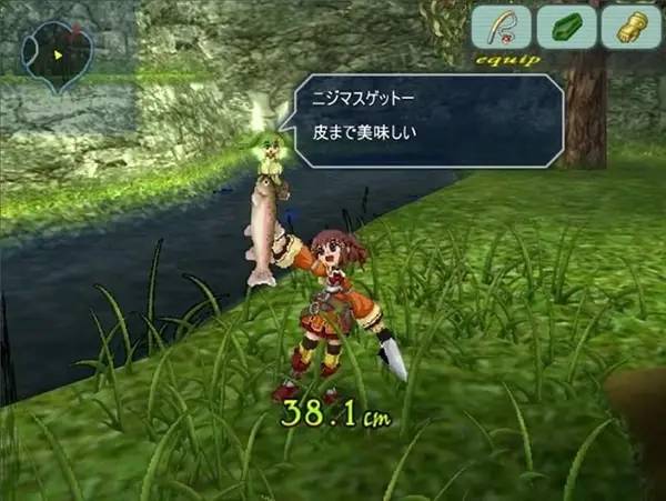 Кадр с взаимодействием персонажа и объекта в Chantelise - A Tale of Two Sisters