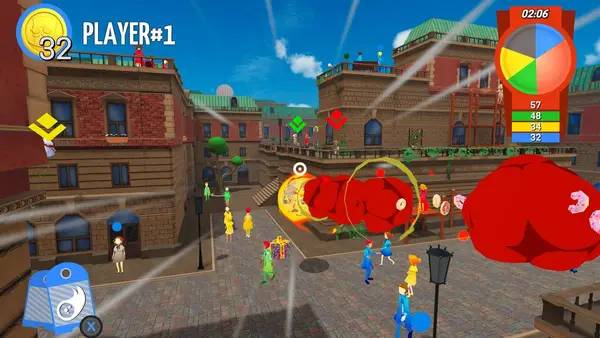 Кадр с взаимодействием персонажа и объекта в Chapeau