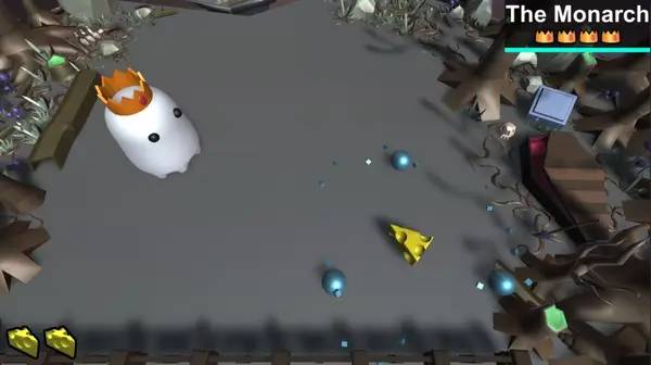 Кадр с взаимодействием персонажа и объекта в Cheese Game