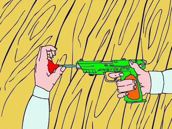 Кадр с взаимодействием персонажа и объекта в Чико из Пуэрто-Рико или Новые приключения Зорро