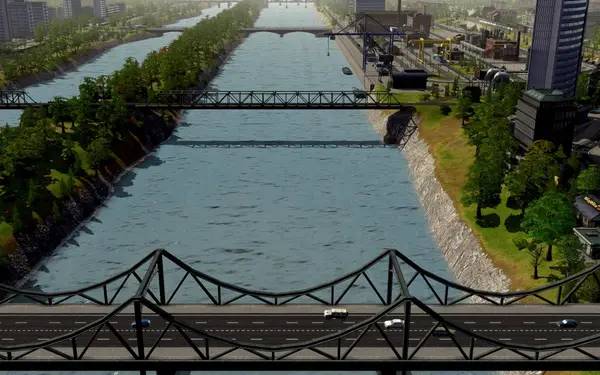 Кадр с взаимодействием персонажа и объекта в Cities in Motion