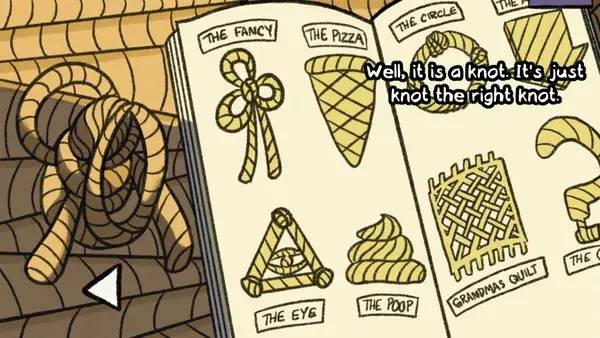 Кадр с взаимодействием персонажа и объекта в Clam Man