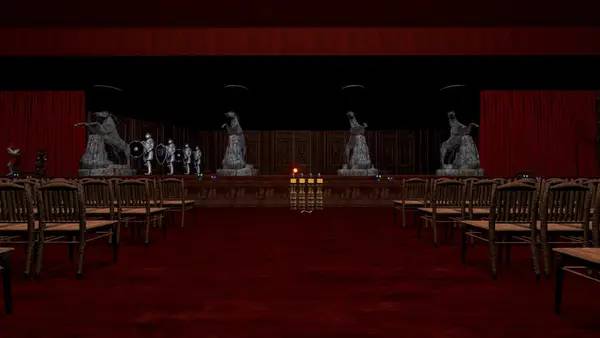 Кадр с взаимодействием персонажа и объекта в Class Escape