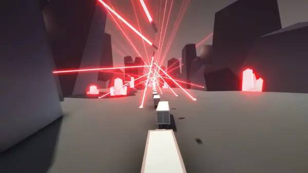 Кадр с взаимодействием персонажа и объекта в Clustertruck