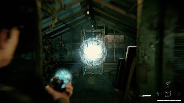 Кадр с взаимодействием персонажа и объекта в COLINA Legacy