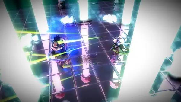 Кадр с взаимодействием персонажа и объекта в Combat Core