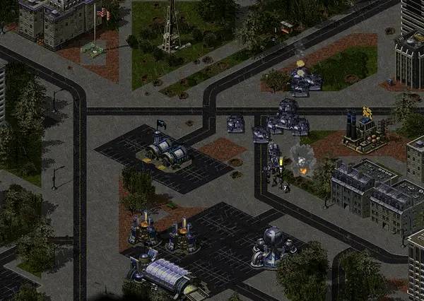 Кадр с взаимодействием персонажа и объекта в Command & Conquer  Yuri's Revenge - Rise of the East