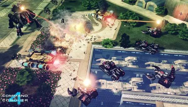 Кадр с взаимодействием персонажа и объекта в Command and Conquer 4  Tiberian Twilight