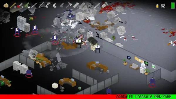 Кадр с взаимодействием персонажа и объекта в Corporate Lifestyle Simulator