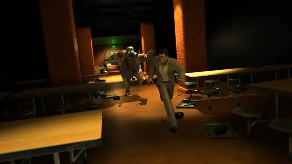 Кадр с взаимодействием персонажа и объекта в Corridor Z