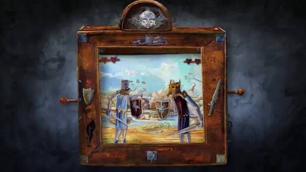 Кадр с взаимодействием персонажа и объекта в Creaks