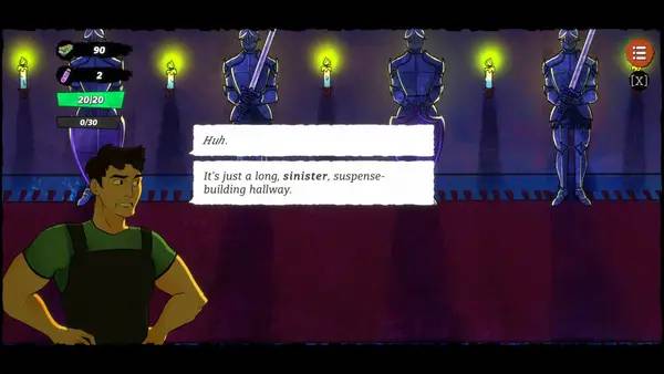 Кадр с взаимодействием персонажа и объекта в Creepy Redneck Dinosaur Mansion 3