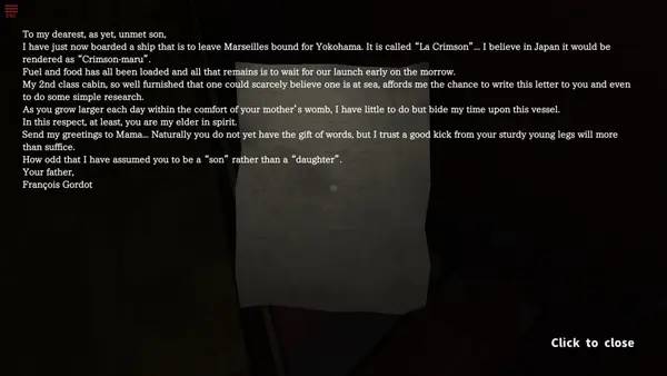 Кадр с взаимодействием персонажа и объекта в CRIMSON ROOM DECADE