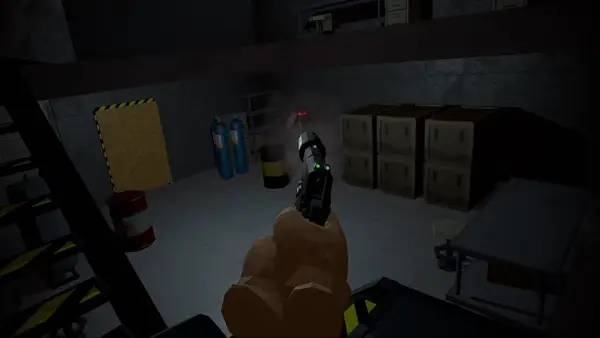 Кадр с взаимодействием персонажа и объекта в Crunch Element