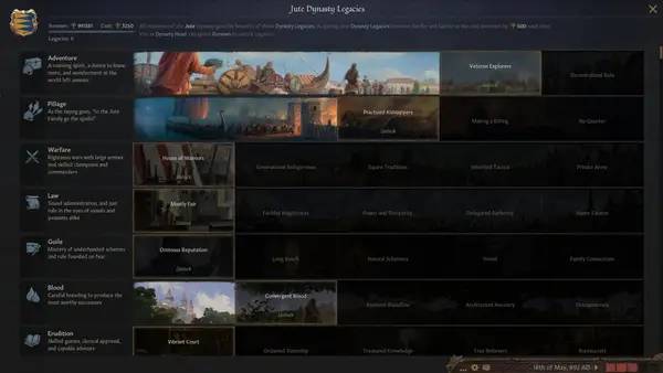 Кадр с взаимодействием персонажа и объекта в Crusader Kings 3 Northern Lords