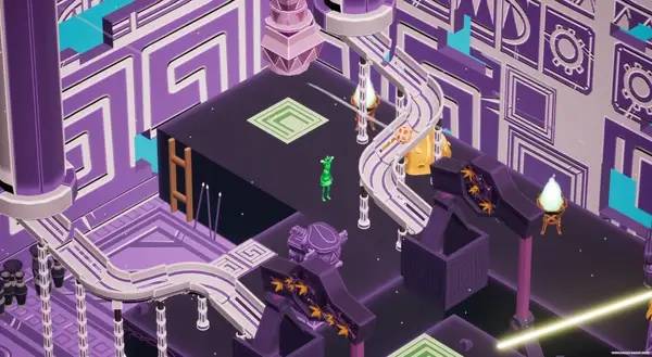 Кадр с взаимодействием персонажа и объекта в Curse of Yamato