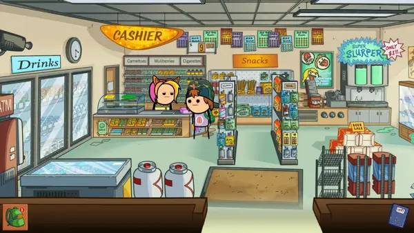 Кадр с взаимодействием персонажа и объекта в Cyanide and Happiness - Freakpocalypse