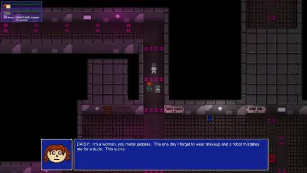 Кадр с взаимодействием персонажа и объекта в Daisy Flies to the Moon