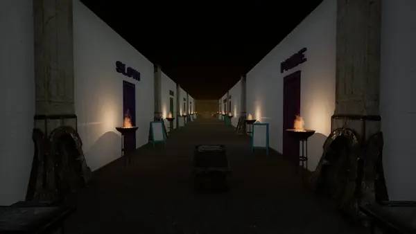 Кадр с взаимодействием персонажа и объекта в Damn, what was yesterday 