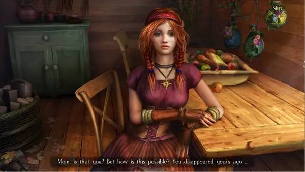 Кадр с взаимодействием персонажа и объекта в Darkness and Flame  Enemy in Reflection